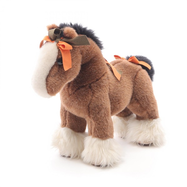 HERMES Hermy ppm stuffed toy Suede acrylic Brown Beige Black Used Women