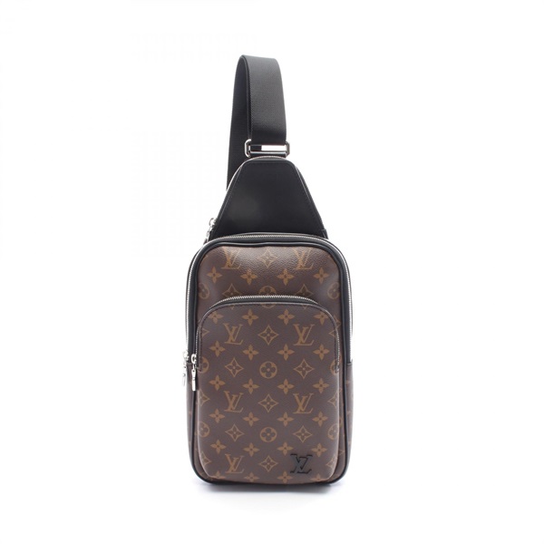 LOUIS VUITTON Avenue Sling Waist bum bag M46327 Monogram Macassar leather Brown