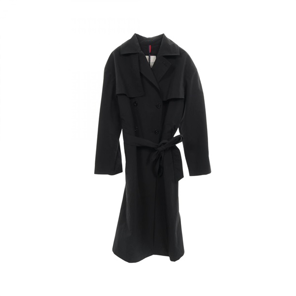 MONCLER ROCHE Trench coat #4 polyester Black Used Women