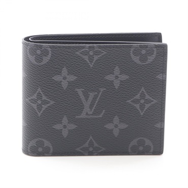 LOUIS VUITTON Portefeuille Marco NM Bi-fold wallet Monogram Eclipse M62545 Used