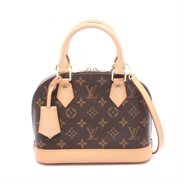 LOUIS VUITTON ALMA BB crossbody shoulder Handbag M53152 leather Brown Used LV