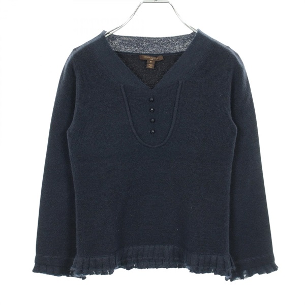 LOUIS VUITTON knitwear Sweater RW0524 Wool Mohair Navy Used Women size S