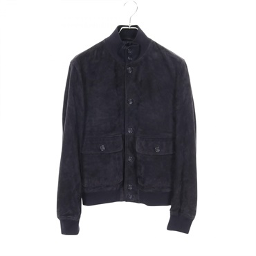 BALLY Blouson Jacket #38 Suede wool Navy Used mens