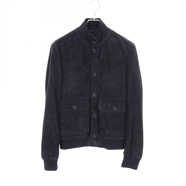 BALLY Blouson Jacket #38 Suede wool Navy Used mens