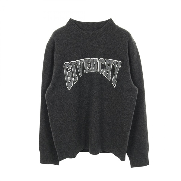 GIVENCHY Logo knit 8M90KC4YC6 wool cashmere Gray #M Used mens