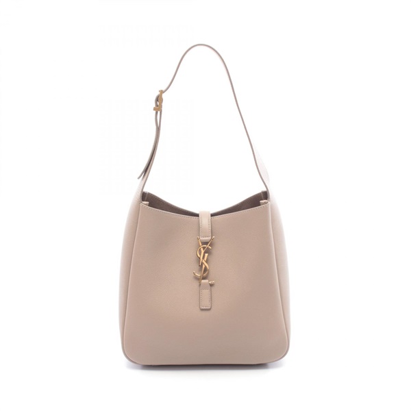 SAINT LAURENT PARIS Le 5 a 7 Shoulder Bag 713938 leather Beige Used Women YSL