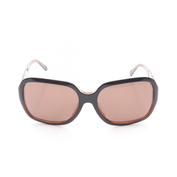 CHANEL COCO Mark Sunglasses eyewear Plastic Black Brown Used Women CC