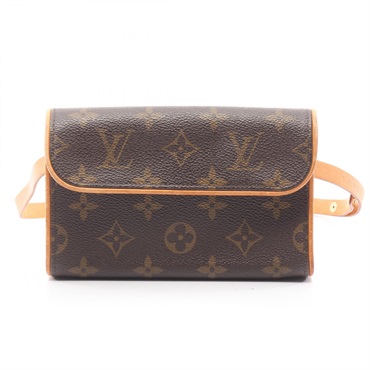 LOUIS VUITTON Pochette Florentine Waist bum bag M51855 Monogram leather Brown