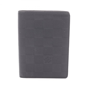 LOUIS VUITTON Portefeuille James wallet N63007 Damier Infini leather Black Used