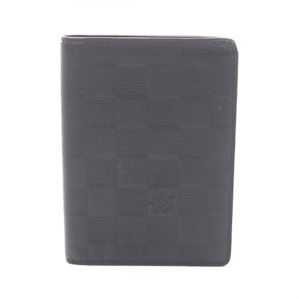 LOUIS VUITTON Portefeuille James wallet N63007 Damier Infini leather Black Used