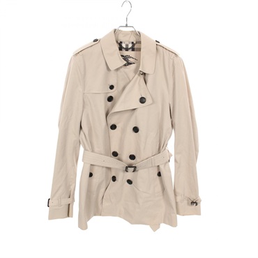BURBERRY Trench coat Jacket cotton Beige Used Women size 52