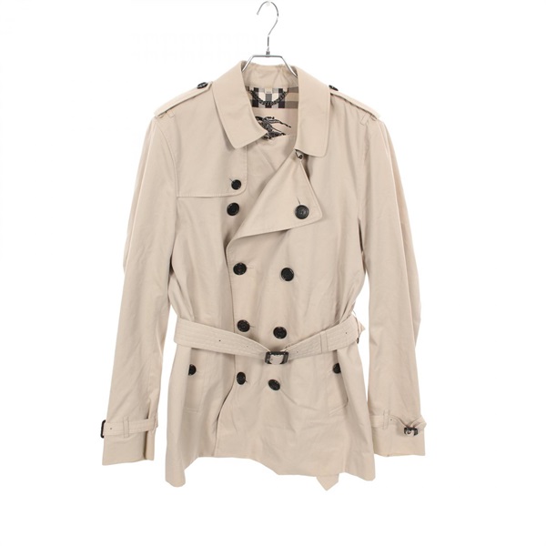BURBERRY Trench coat Jacket cotton Beige Used Women size 52