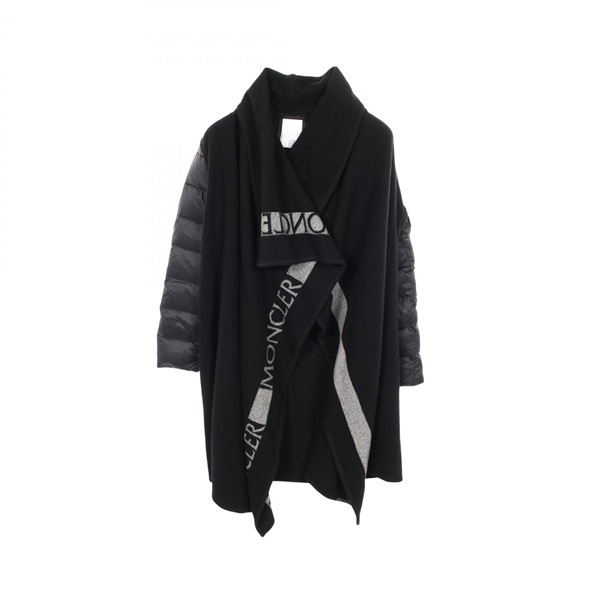 MONCLER Down jacket wool Nylon Black #S Used Women