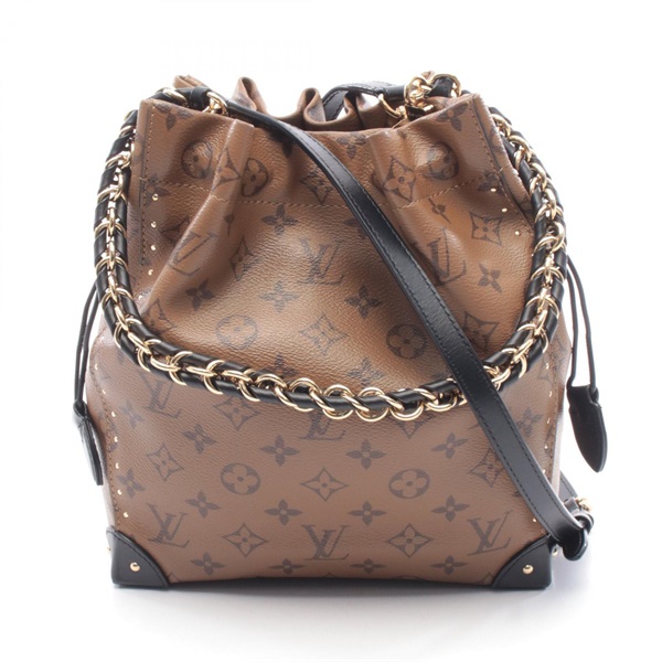 LOUIS VUITTON Noe Trunk Chain Shoulder Crossbody Handbag M13324 Monogram Reverse
