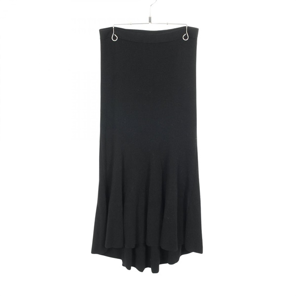 BALENCIAGA skirt jupe #XS 718751 wool Black Used Women