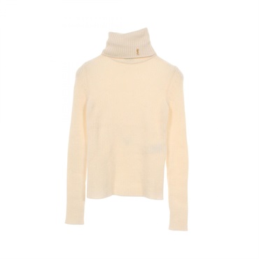SAINT LAURENT PARIS knit cashmere wool White #S Used Women YSL
