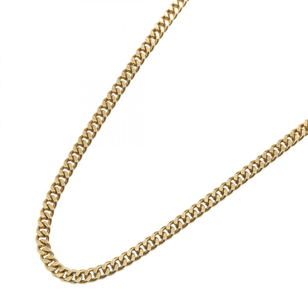 JEWELRY Single 2 side Curb link chain Necklace 18KYG Yellow Gold Used unisex