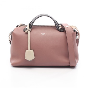 FENDI BY THE WAY MEDIUM Shoulder Crossbody Handbag 8BL124 leather Dark Pink Used
