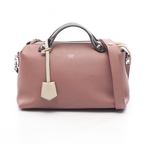 FENDI BY THE WAY MEDIUM Shoulder Crossbody Handbag 8BL124 leather Dark Pink Used