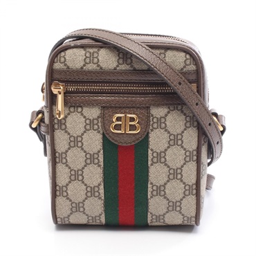 BALENCIAGA GUCCI Hacker Project Shoulder Crossbody Bag 680129-0001B canvas Used