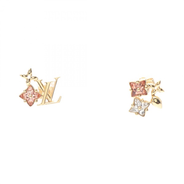 LOUIS VUITTON Boucles d'oreilles Puces Loulougram Pierced earrings Used LV