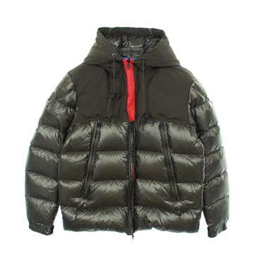 MONCLER EYMERIC Down jacket with Hood Nylon Khaki #3 Used mens