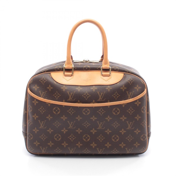 LOUIS VUITTON Deauville Bowling Vanity Handbag M47270 Monogram leather Brown