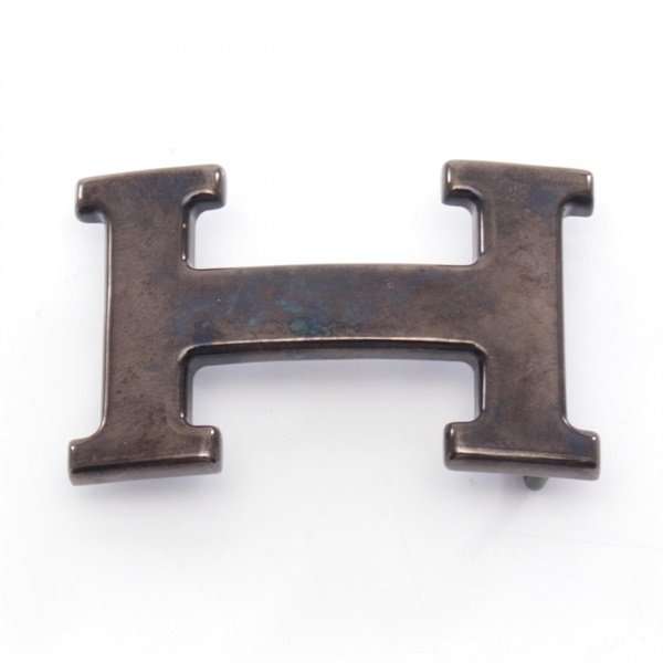 HERMES Constance H Belt Buckle metal Black Used unisex