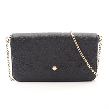LOUIS VUITTON Pochette Felicie Chain Shoulder Crossbody Bag M82477 leather Used