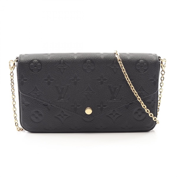 LOUIS VUITTON Pochette Felicie Chain Shoulder Crossbody Bag M82477 leather Used