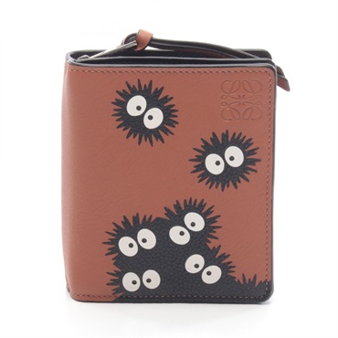 LOEWE Studio Ghibli Compact Zip Makkuro Kurosuke Bi-fold Wallet Purse Used