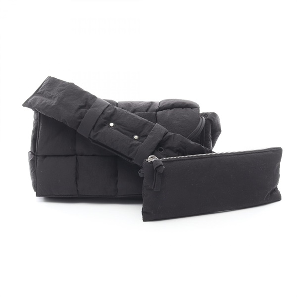 BOTTEGA VENETA PADDED TECH CASSETTE Shoulder crossbody Bag 749880 Nylon Black