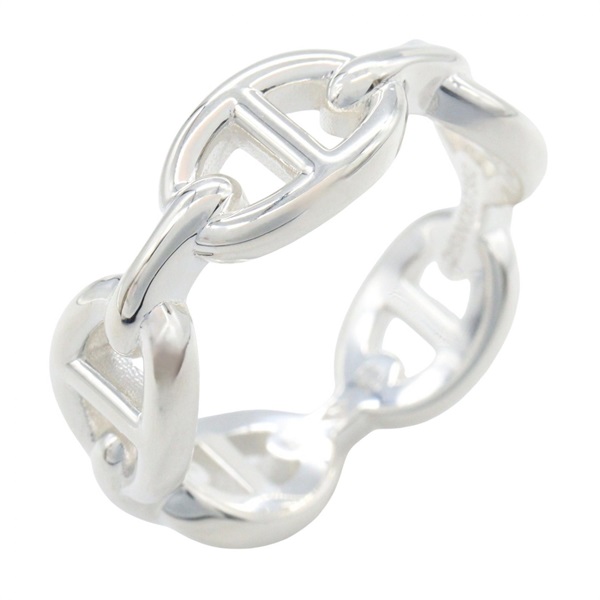 HERMES Chaine d'Ancre Enchainee PM Ring Silver 925 Used #7.25 #55