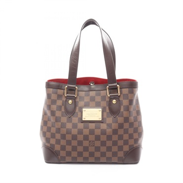 LOUIS VUITTON Hampstead PM Tote shoulder Bag N51205 Damier leather Brown Ebene