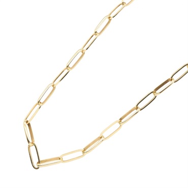JEWELRY Chain Necklace 42cm 18KYG Yellow Gold Used Women