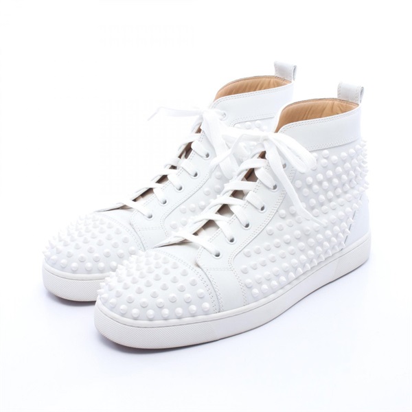 Christian Louboutin Spike studs Sneakers Shoes #43 1/2 leather White Used mens