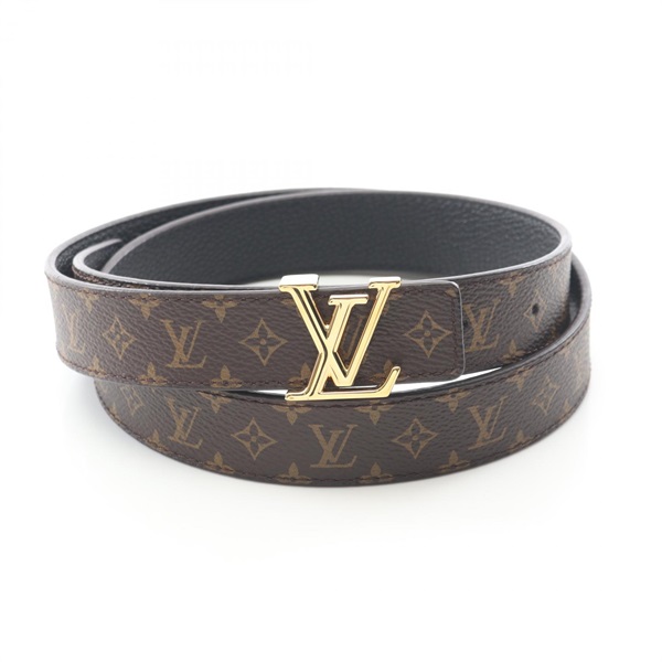 LOUIS VUITTON Ceinture LV Initials 25mm Monogram Reversible belt M0570 Brown #85