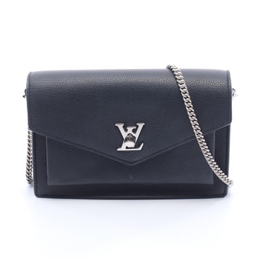 LOUIS VUITTON Pochette Lockme Chain Shoulder Crossbody Bag M63471 leather Used