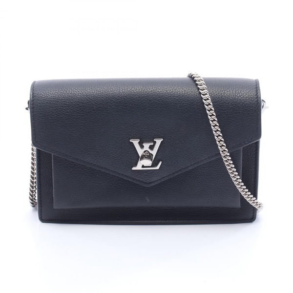 LOUIS VUITTON Pochette Lockme Chain Shoulder Crossbody Bag M63471 leather Used