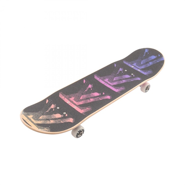 LOUIS VUITTON Skateboard LV logo gradient GI0740 Wood Black Used unisex