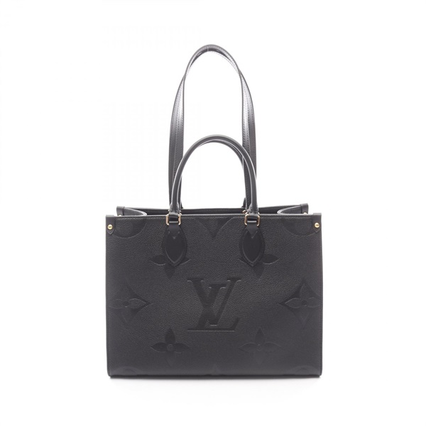 LOUIS VUITTON On the Go MM shoulder hand Tote Bag M45595 Monogram empreinte noir