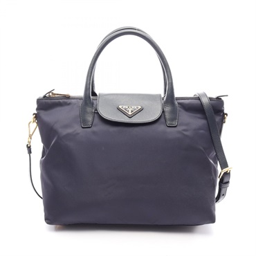 PRADA TESSUTO SAFFI Shoulder Crossbody Handbag BN2106 Nylon Saffiano leather
