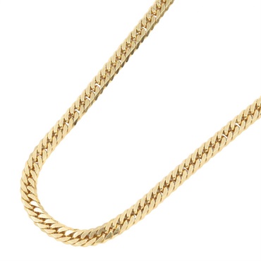 JEWELRYDouble 6 side Curb link chain Necklace 18KYG Yellow Gold Used unisex