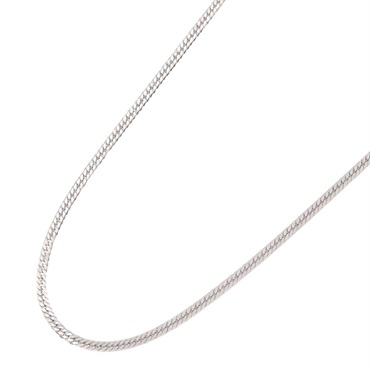 JEWELRYDouble 6 side Curb link chain Necklace Pt850Platinum Used unisex