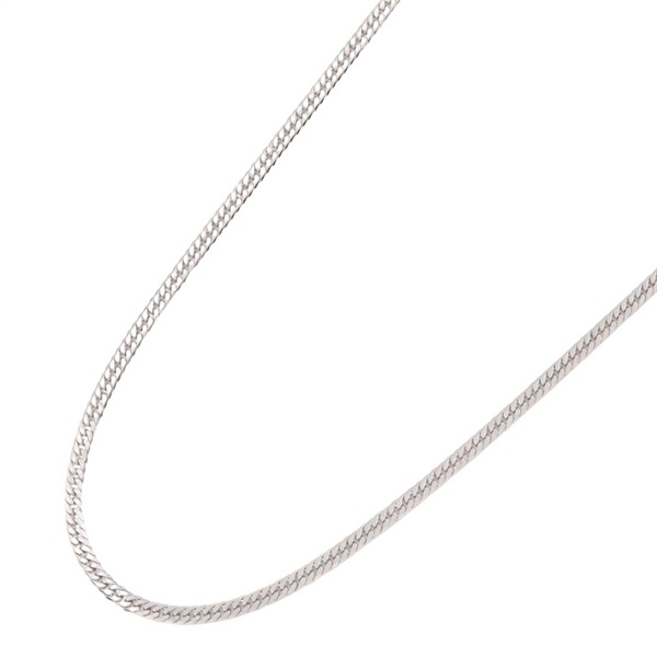JEWELRYDouble 6 side Curb link chain Necklace Pt850Platinum Used unisex