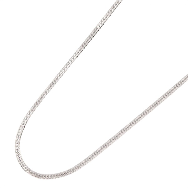 JEWELRYDouble 6 side Curb link chain Necklace Pt850 Platinum Used unisex