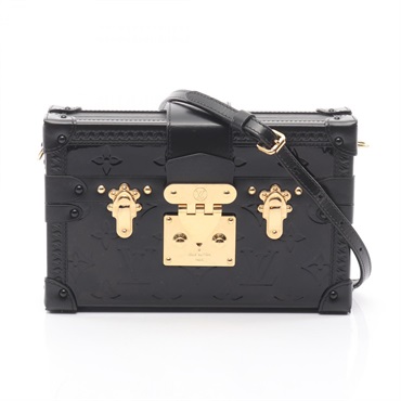 LOUIS VUITTON Petit Malle Shoulder crossbody Bag M54180 Vernis Noir used women