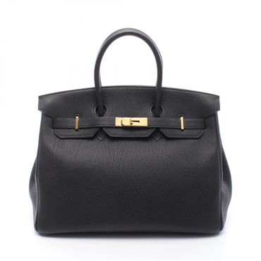 HERMES Birkin 35 Handbag Togo leather Black Used Women GHW F