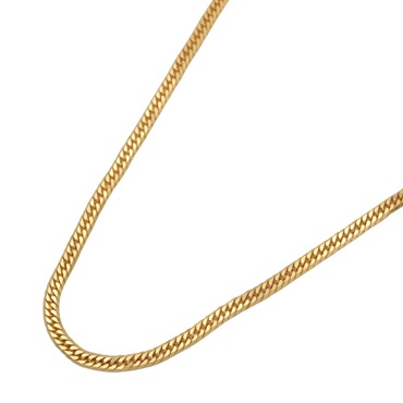 JEWELRY Double 6 side Flat link chain necklace 40cm 18KYG Yellow Gold Used