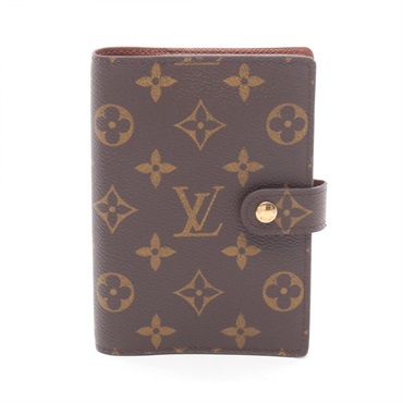 LOUIS VUITTON Agenda PM Notebook cover R20005 Monogram Brown Used Women